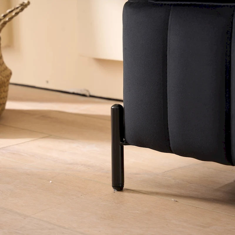 49.21Wide Velvet Storage Soft Bench for Living Room, Entryway and Bedroom