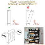 Rattan Shoe Cabinet with 3 Flip Drawers and 4-Tier