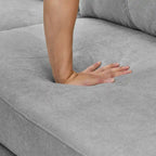 Classic and Cozy L-shape Pull-out Sleeper Sectional Sofa