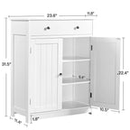 Free Standing Bathroom Cabinet - 11.8D x 23.6W x 31.5H