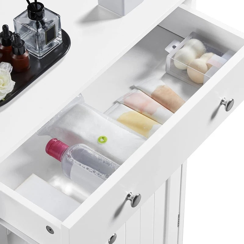 Free Standing Bathroom Cabinet - 11.8D x 23.6W x 31.5H