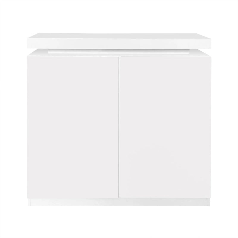 Large Spaces Shoe Cabinet High Glossy White Color with Led Light have moveable Shelves