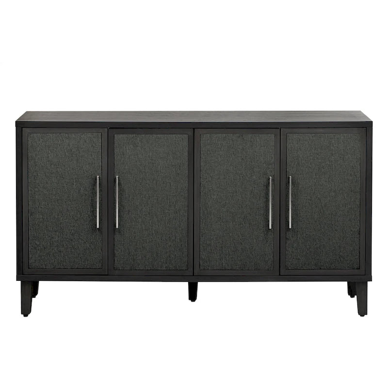 Light Luxury Style Cabinet with Four Linen Cabinet Doors,Suitable for Living Room,Study Room,Entrance