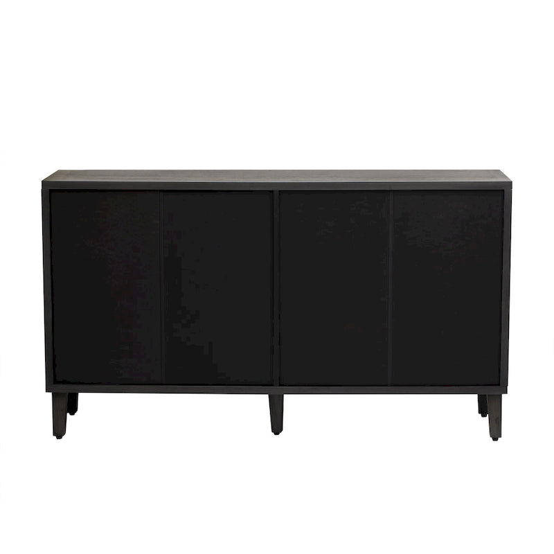 Light Luxury Style Cabinet with Four Linen Cabinet Doors,Suitable for Living Room,Study Room,Entrance