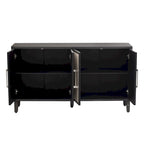 Light Luxury Style Cabinet with Four Linen Cabinet Doors,Suitable for Living Room,Study Room,Entrance