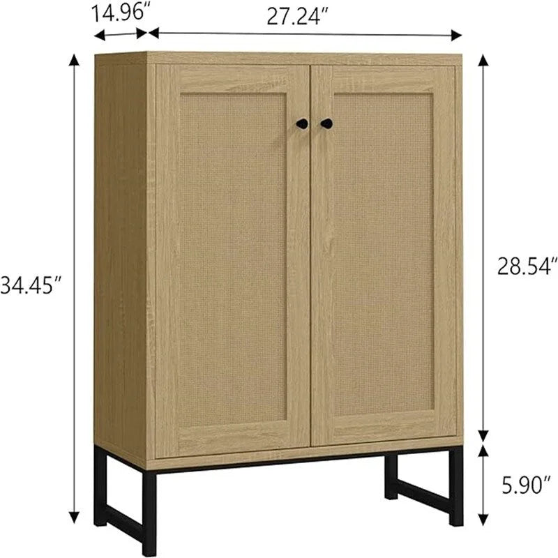 Sideboard Buffet Table - 15D x 27.16W x 35H