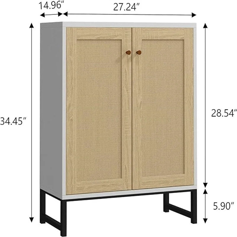 Sideboard Buffet Table - 15D x 27.16W x 35H