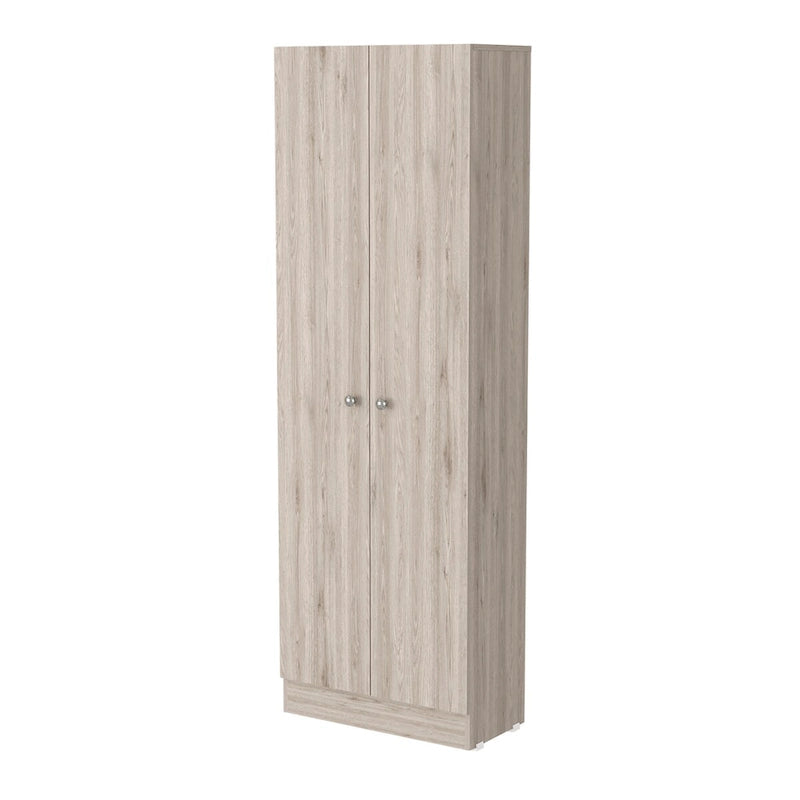 Rectangle 2-Door Storage Tall Cabinet - Light Grey