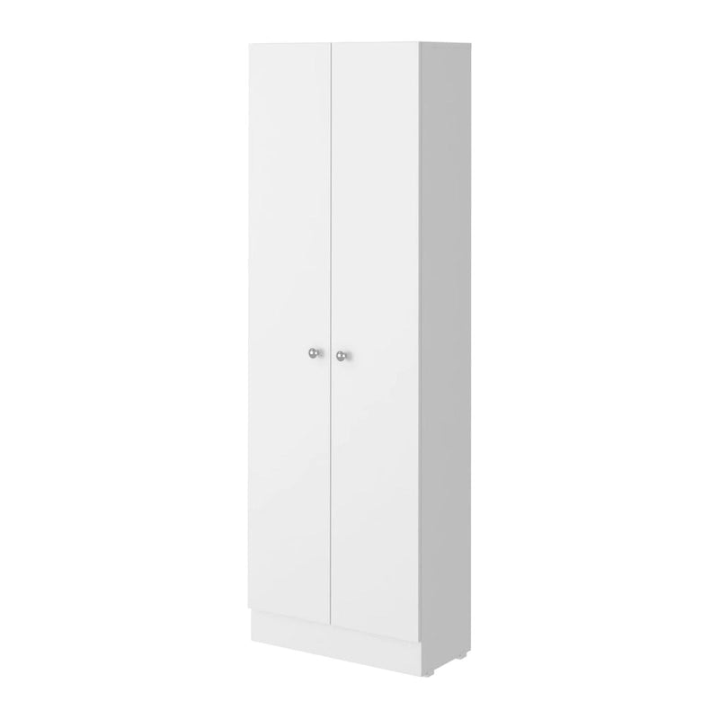 Rectangle 2-Door Storage Tall Cabinet - Light Grey