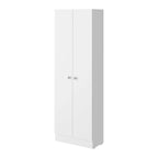 Rectangle 2-Door Storage Tall Cabinet - Light Grey