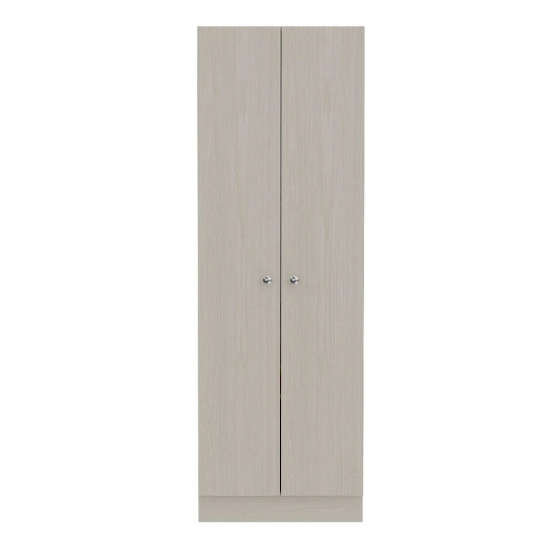 Rectangle 2-Door Storage Tall Cabinet - Light Grey