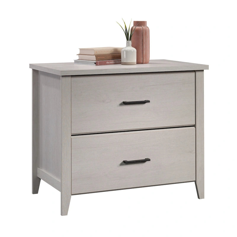 Lateral File Cabinet with Safety Interlock - Pebble Pine Finish