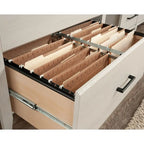Lateral File Cabinet with Safety Interlock - Pebble Pine Finish