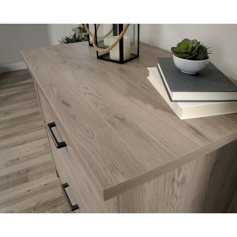 Lateral File Cabinet with Safety Interlock - Pebble Pine Finish
