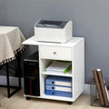 Rolling File Cabinet Cart,Mobile Printer Stand with Adjustable Shelf,Drawer and CPU Stand
