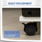 Rolling File Cabinet Cart,Mobile Printer Stand with Adjustable Shelf,Drawer and CPU Stand