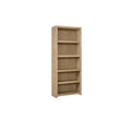 Modern Wood Open Bookcase - Fully Assembled Office Storage - Light Brown