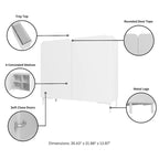 Mid-Century Modern Accent Cabinet with Soft-Close Doors