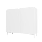 Mid-Century Modern Accent Cabinet with Soft-Close Doors