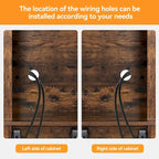 42.5-inch Farmhouse Wine Cabinet with Sliding Barn Door - 15.7D x 42.5W x 69.6H