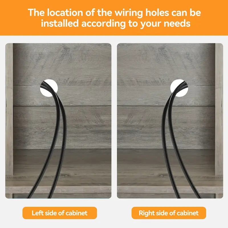 42.5-inch Farmhouse Wine Cabinet with Sliding Barn Door - 15.7D x 42.5W x 69.6H