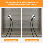 42.5-inch Farmhouse Wine Cabinet with Sliding Barn Door - 15.7D x 42.5W x 69.6H