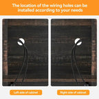 42.5-inch Farmhouse Wine Cabinet with Sliding Barn Door - 15.7D x 42.5W x 69.6H