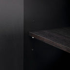 Vintage Wooden Sideboard with 4 Metal Handles