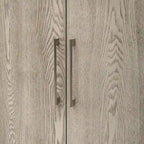 Vintage Wooden Sideboard with 4 Metal Handles