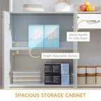 71 Modern Freestanding Kitchen Buffet Hutch With Server and Storage