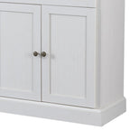 Contemporary Minimalist Wooden Sideboard with 2 Drawers and 2 Cabinets