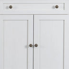 Contemporary Minimalist Wooden Sideboard with 2 Drawers and 2 Cabinets