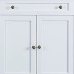 Contemporary Minimalist Wooden Sideboard with 2 Drawers and 2 Cabinets