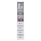 Linen Cabinet Artic, Three Shelves, Single Door, White Finish,High quality and durable