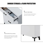 Shoe Storage Cabinet for Entryway, Free Standing Shoe Organizer with 2 Flip Drawers, Hidden Shoe Rack Storage Organizer